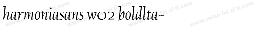 harmoniasans w02 boldlta字体转换